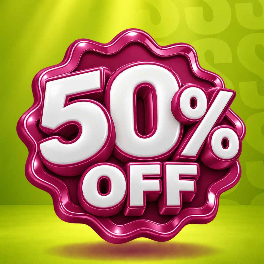 50% off