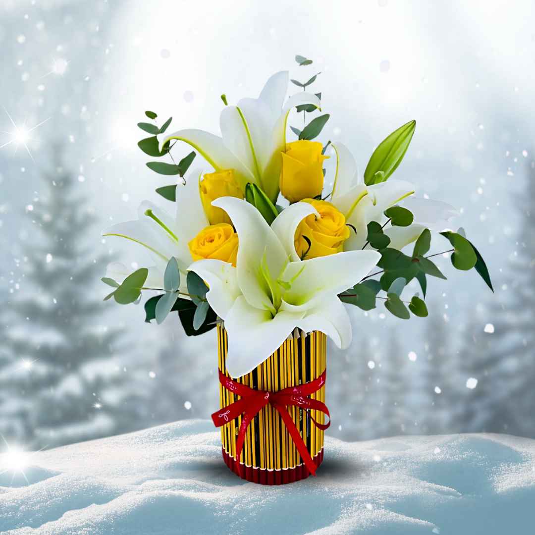 الزهور والشوكولاتة من صوغة