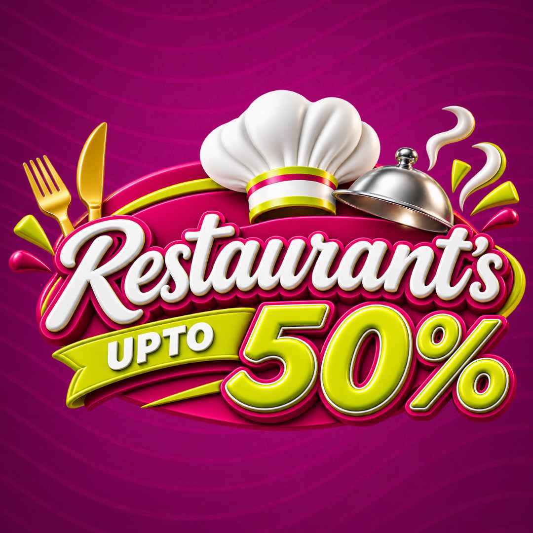 Restaurants - Up to 50%