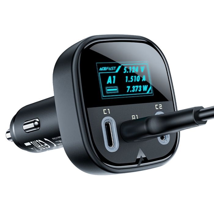 acefast-b5-101w-2xusbc-usba-car-charger-with-oled-display-information