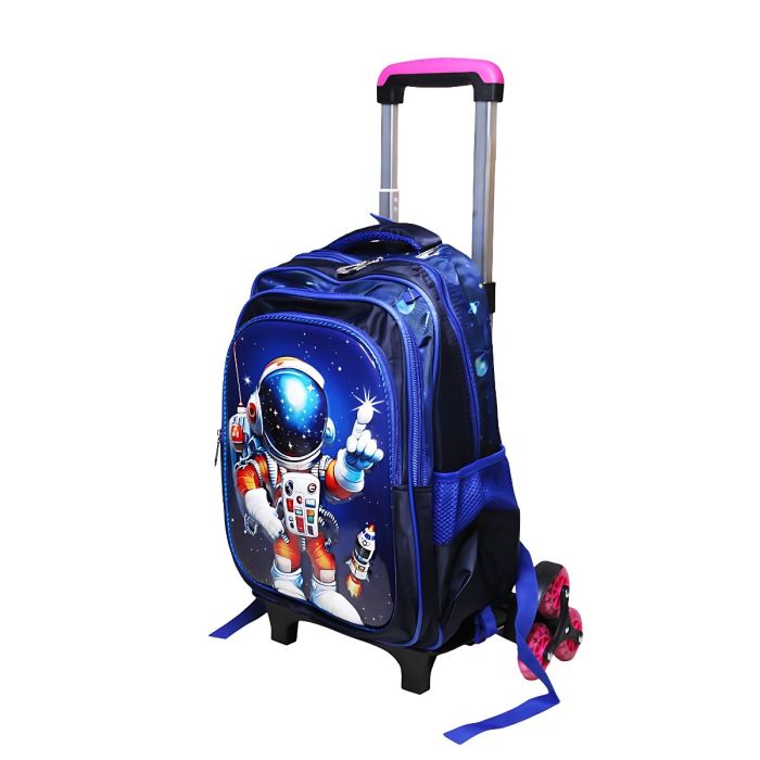 HTgroce Wheeled School Backpack Set For Boys – Trolley Bag With Lunch Box & Pencil Case