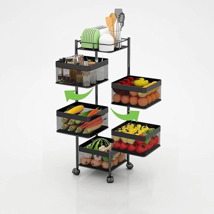 square_multi-tiers_metal_storage_rack_3_or_4_or_5_tiers_with_wheels_14_