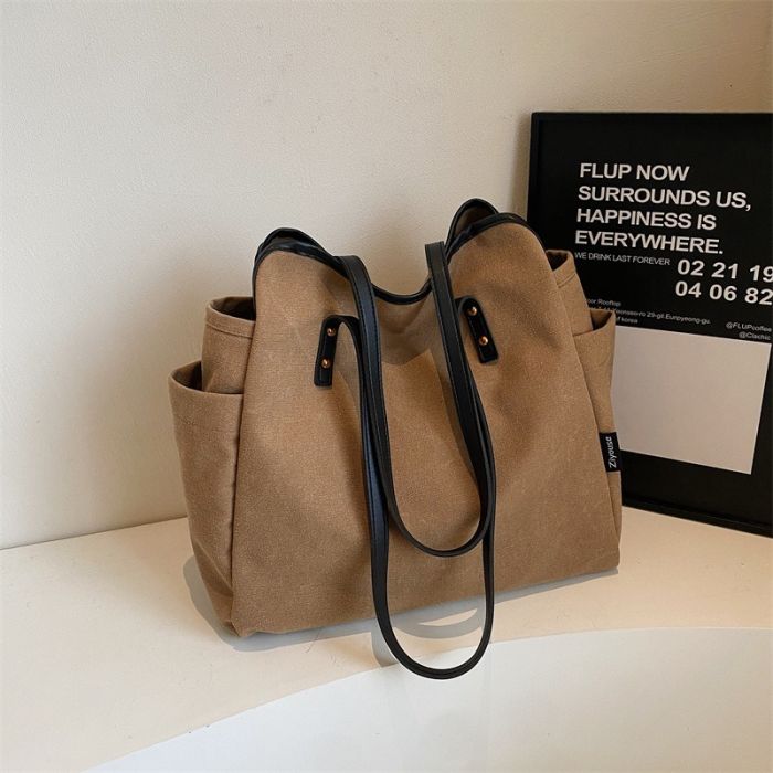 Trendy Large Winter Shoulder Bag For Women 14 x 37 x 38cm
