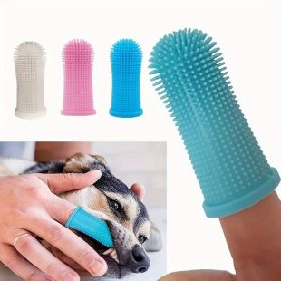 Super Soft Silicone Pet Finger Toothbrush for Dogs & Cats