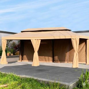 Outdoor Rainproof Tent With Curtains