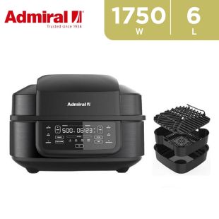 Admiral 1750W 6L Tornado Multifryer Grill - Black