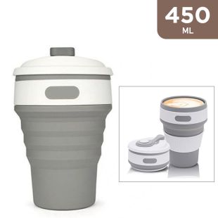 450ml Reusable Collapsible Coffee Cup (Assorted Colors)