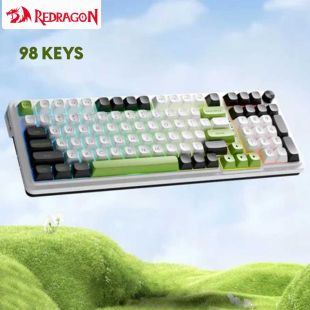 Wireless RGB Mechanical Keyboard with 98 Keys and 3 Connectivity Modes by Redragon