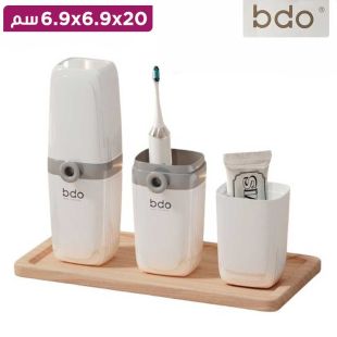 منظم فرش الأسنان للسفر 3 في 1 من BDO