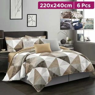 6 Piece Luxury Comforter Set 220×240CM