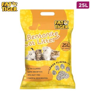 Fat Tiger Bentonite cat litter Lemon - 25 L