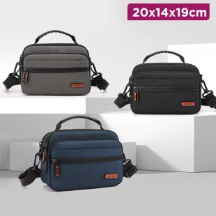 Simple Stylish Men's Crossbody Shoulder Bag - 20 x 14 x 19 cm