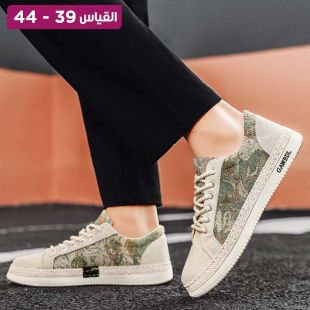 حذاء رياضي من القماش بنعل ناعم للرجال