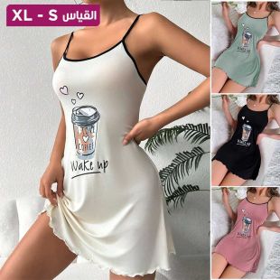 فستان منزلي مطبوع للسيدات