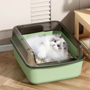 Semi-Closed Litter Box for Pets
