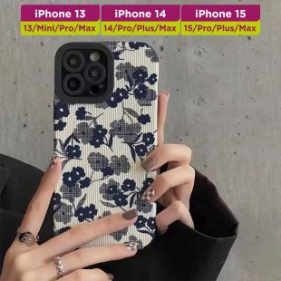 غطاء حماية بنقشة ورد أنيقة لأجهزة آيفون