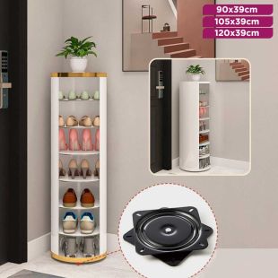 Rotating Shoe Cabinet Home Entrance Steel