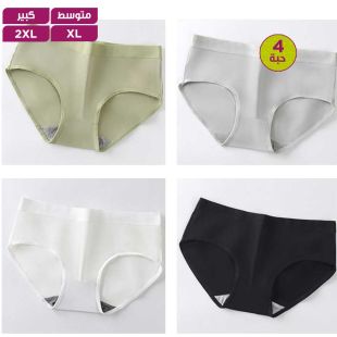 شورت داخلي بألوان متنوعة للسيدات - 4 حبة