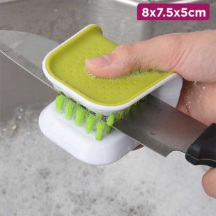 Double-Sided Knife Cleaning Brush