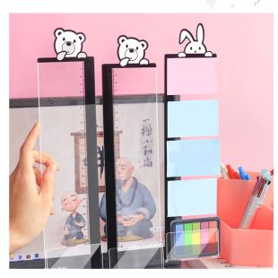 لوحة ملاحظات جانبية لشاشة الكمبيوتر مع ستاند للهاتف