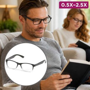 نظارة قراءة قابلة للتعديل من +0.5 إلى +2.5 للرجال والنساء