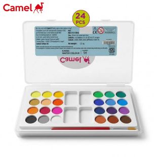 مجموعة ألوان مائية 24 لون من Camel