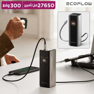 بطارية RAPID Pro إحتياطية 27650 مل أمبير 300 واط مع كيبل مدمج من EcoFlow