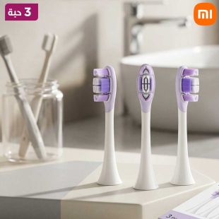 رؤوس بديلة ناعمة لفرشاة الأسنان الكهربائية المتذبذبة 3 حبة من Xiaomi
