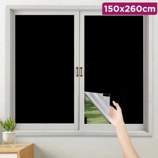 Portable Oxford Blackout Window Curtain No Drill 150×260cm