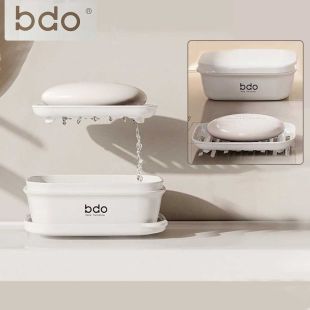 علبة حفظ صابون بغطاء محكم وطبقة لتصريف الماء من BDO