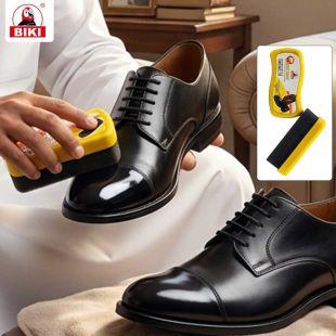 BIKI Leather Shoe Cleaning and Shine Sponge