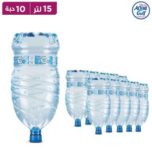 مياه أكوا جلف منخفضة الصوديوم، 4 جالون، 10 × 15 لتر