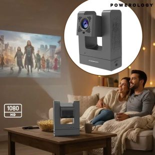 بروجكتور VisionArc أندرويد ذكي محمول بدقة 1080 بكسل من Powerology