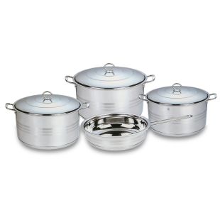 طقم أواني طهي ستانلس ستيل 7 قطع من Saga