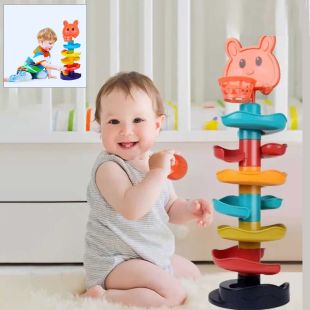 برج الكرات الدوارة للأطفال 9 طوابق من Montessori