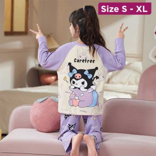 Autumn Long-Sleeve Cotton Pajama For Girls