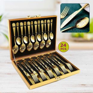 24 PCS Spoon and Folk Set