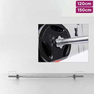 Small Hole Straight Barbell Bar 120 - 150cm