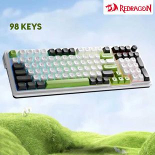 لوحة مفاتيح ميكانيكية لاسلكية RGB مع 98 مفتاحاً و3 أوضاع اتصال من Redragon