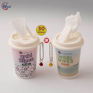 Wabi Coffee Cup Wipes 30 pcs - Assorted