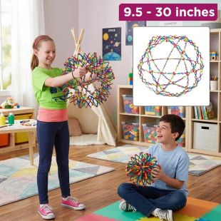 Expandable and Collapsible Hoberman Sphere for Kids