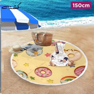 150 cm Round Beach and Camping Blanket  by Kashta