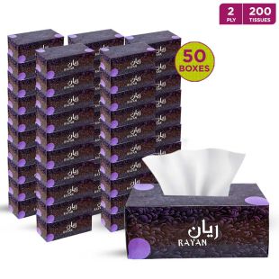 RAYAN 200 x 2Ply Facial Tissues - 50 pieces