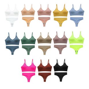 Support Bra and Underwear Set Women's
