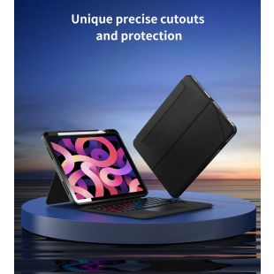 غطاء مع لوحة مفاتيح لجهاز iPad Pro مقاس 13 انش- أو 10.9 انشChoetech Magic باللغة العربية والإنجليزية