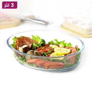 طبق خبز زجاجي 3 لتر