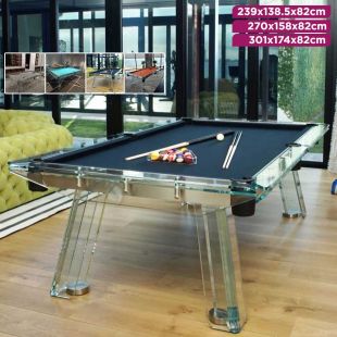 Luxury Glass Pool Table