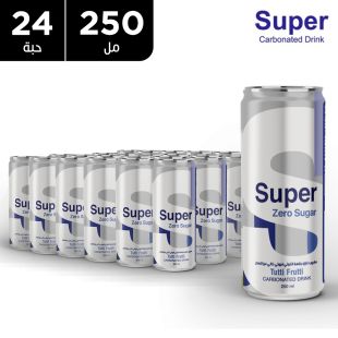 سوبر توتي فروتي - زيرو سكر 250 مل × 24
