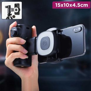 Mobile Phone Camera Grip with Built-in Light 15×10×4.5 cm