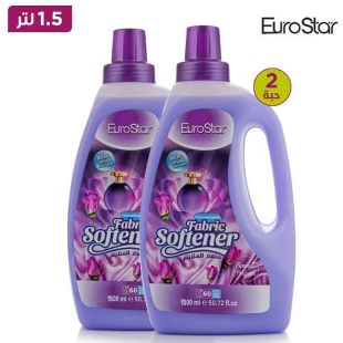 يورو ستار - منعم الأقمشة المركز بحبيبات دقيقة 1.5 لتر × 2